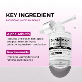 Dr.Melaxin Cemenrete Picotonic Shot Calcium Serum for Firming Density collagen serum Even Skin Tone & Skin Clarity Anti-aging Dark spot care 1.01 Dr.Melaxin Cemenrete Picotonic Shot Calcium Serum for Firming Density collagen serum Even Skin Tone & Skin Clarity Anti-aging Dark spot care 1.01