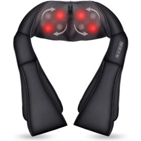 Shiatsu Neck and Shoulder Massager with Heat - 3D Kneeling Deep Tissue Electric Back Massage Roller Shiatsu Neck and Shoulder Massager with Heat - 3D Kneeling Deep Tissue Electric Back Massage Roller